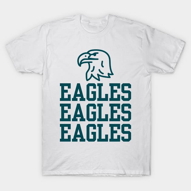 Eagles Eagles Eagles T-Shirt by family.d